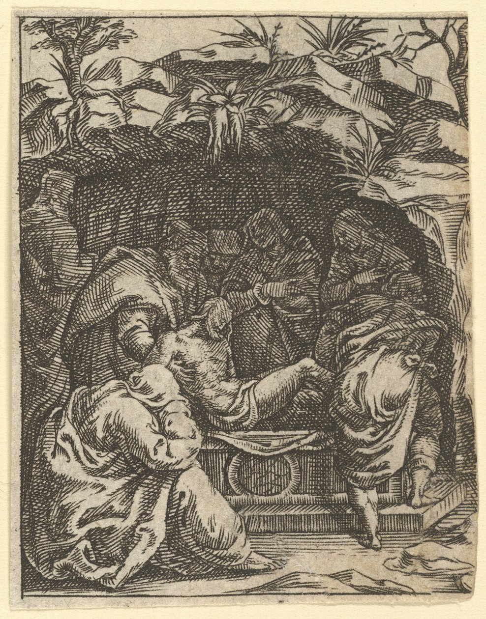 The Virgin of Sorrows: The Entombment, Vi..., 1575
