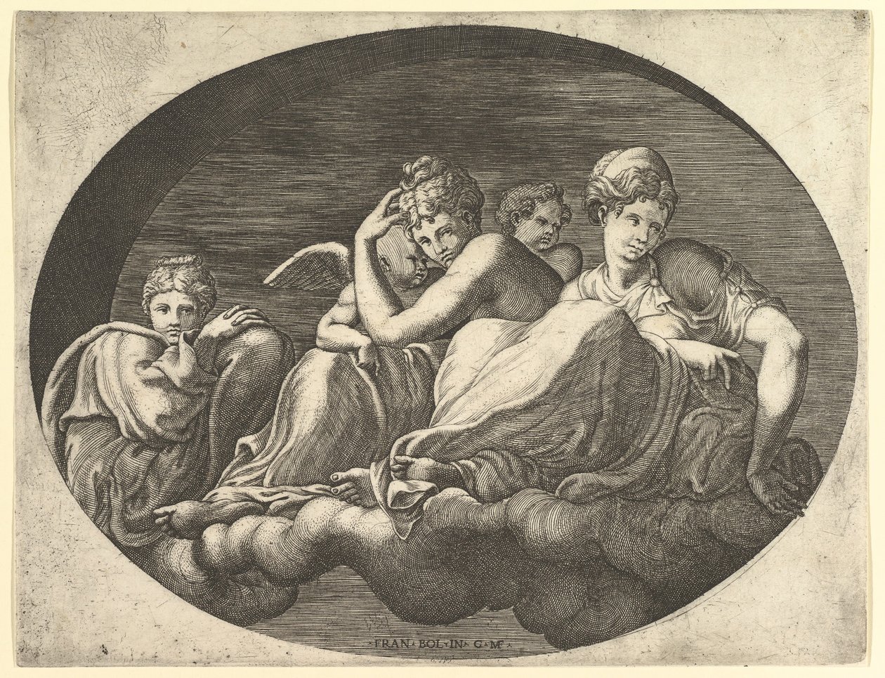 Venüs ve Aşk Tanrısı, Diğer İki Tanrıça ve bir Putto, 1560
