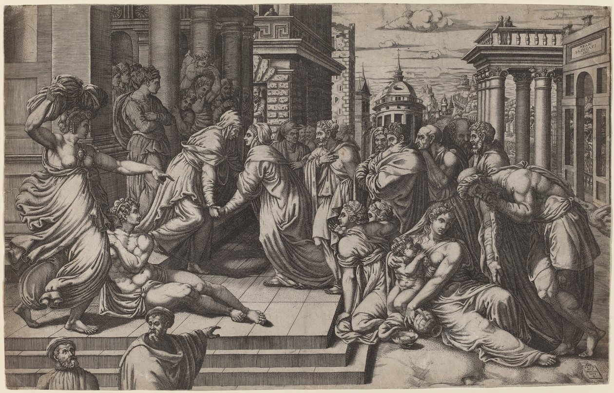 Ziyaret by Giorgio Ghisi after Francesco Salviati