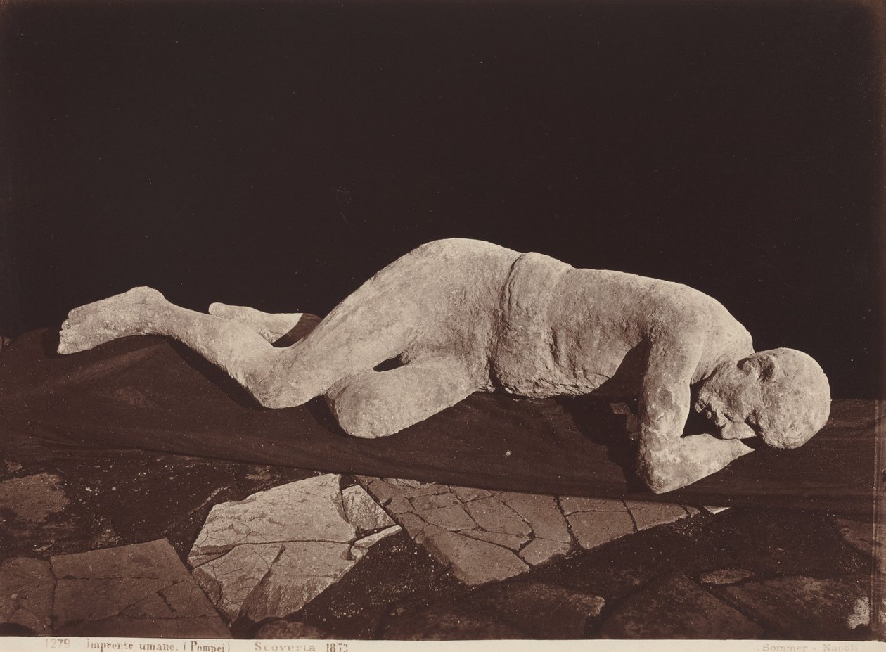 İnsan Ayak İzleri, Pompeii (İnsan Kadrosu, Pompeii) by Giorgio Sommer