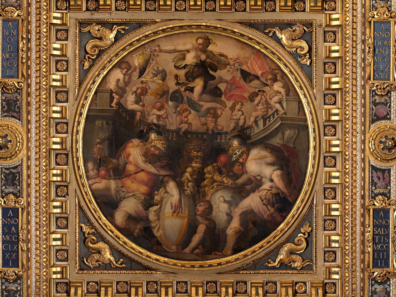 Santo Spirito ve Santa Croce Mahallelerinin Alegorileri by Giorgio Vasari