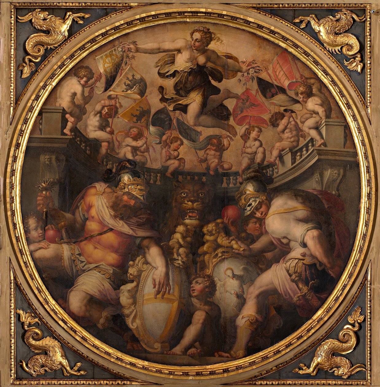 Santo Spirito ve Santa Croce Mahallelerinin Alegorileri, 1563-1565 by Giorgio Vasari