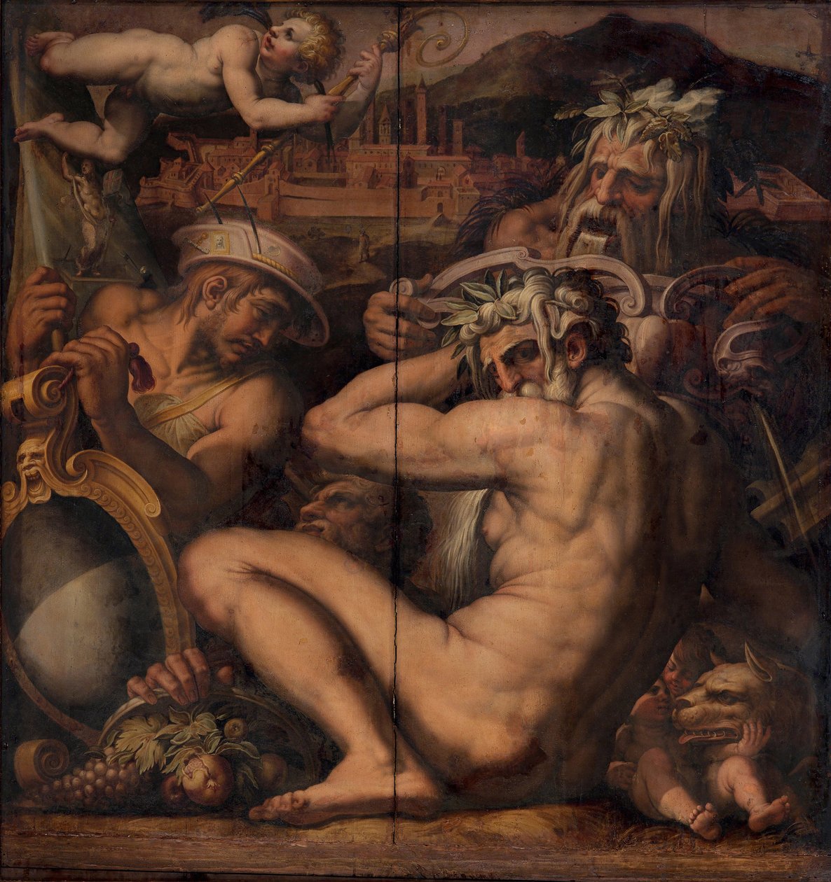 Borgo San Sepolcro ve Anghiari Alegorisi, 1563-1565 by Giorgio Vasari