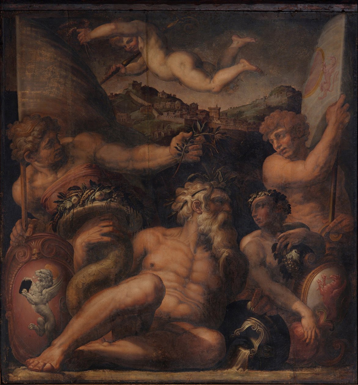 Cortona ve Montepulciano Alegorisi, 1563-1565 by Giorgio Vasari