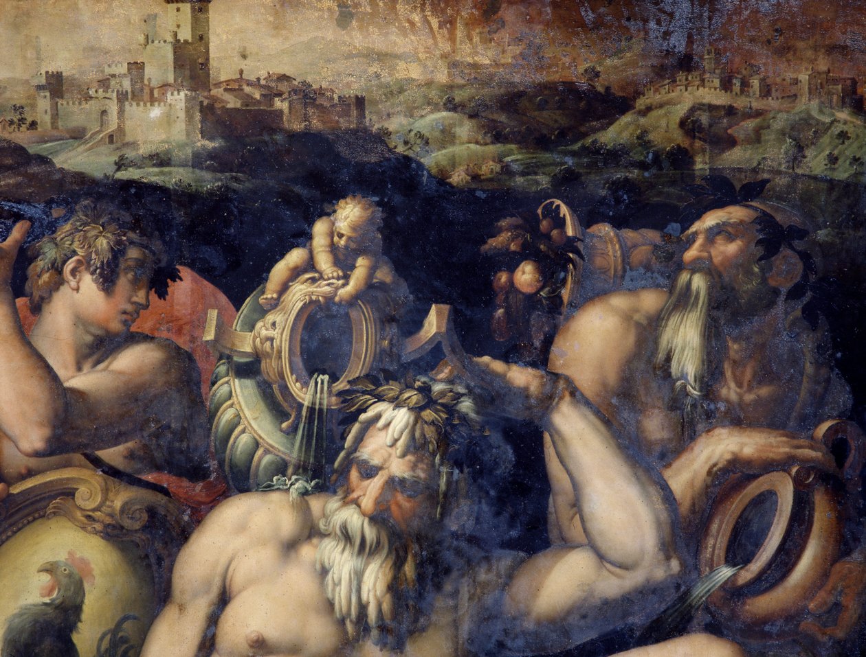 İtalya#39;nın Chianti bölgesinin alegorisi by Giorgio Vasari