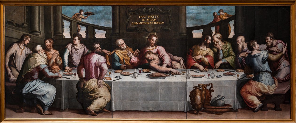 Geçen akşam yemeği by Giorgio Vasari