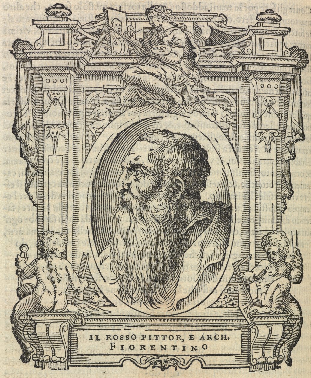 Rosso Fiorentino, "En Mükemmel Ressamların, Heykeltıraşların ve Mimarların Yaşamları"ndan, 1568 by Giorgio Vasari