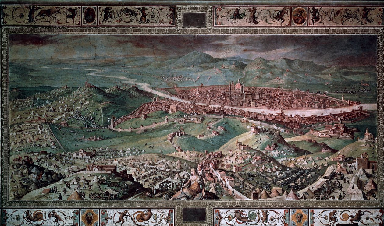 Floransa Kuşatması by Giorgio Vasari