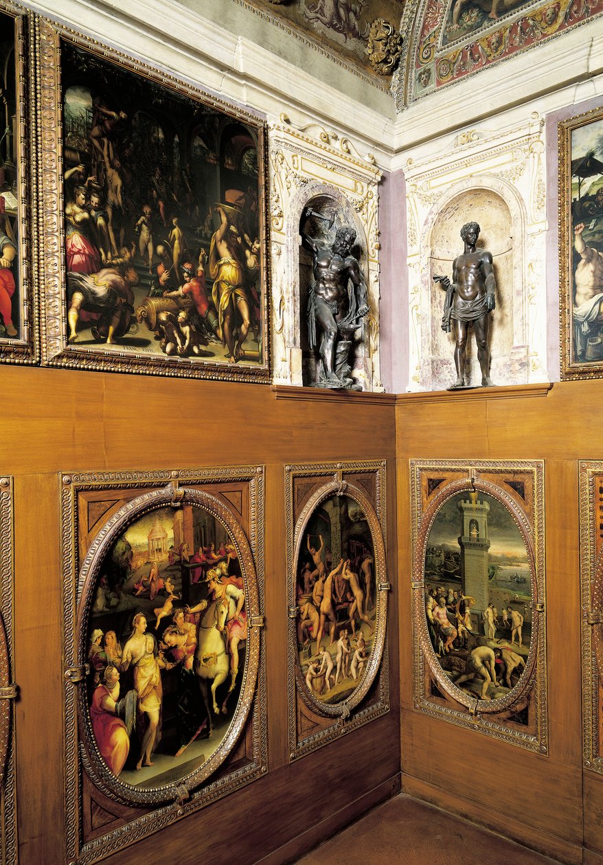 Studiolo (küçük çalışma), Francesco I, Giorgio Vasari (1511-1574), Palazzo Vecchio, Floransa, İtalya by Giorgio Vasari