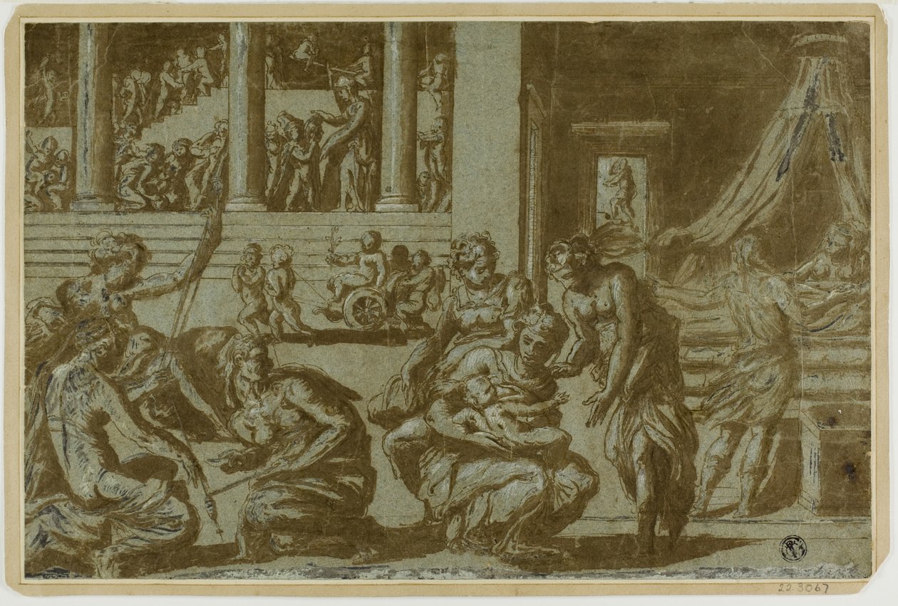 Doğum Alegorisi Çalışması by Giorgio Vasari