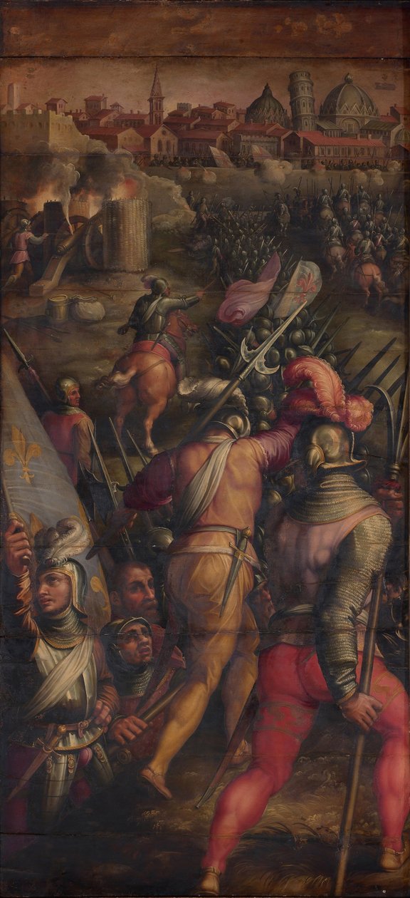Pisa yakınlarındaki Barbagianni Savaşı, 1563-1565 by Giorgio Vasari