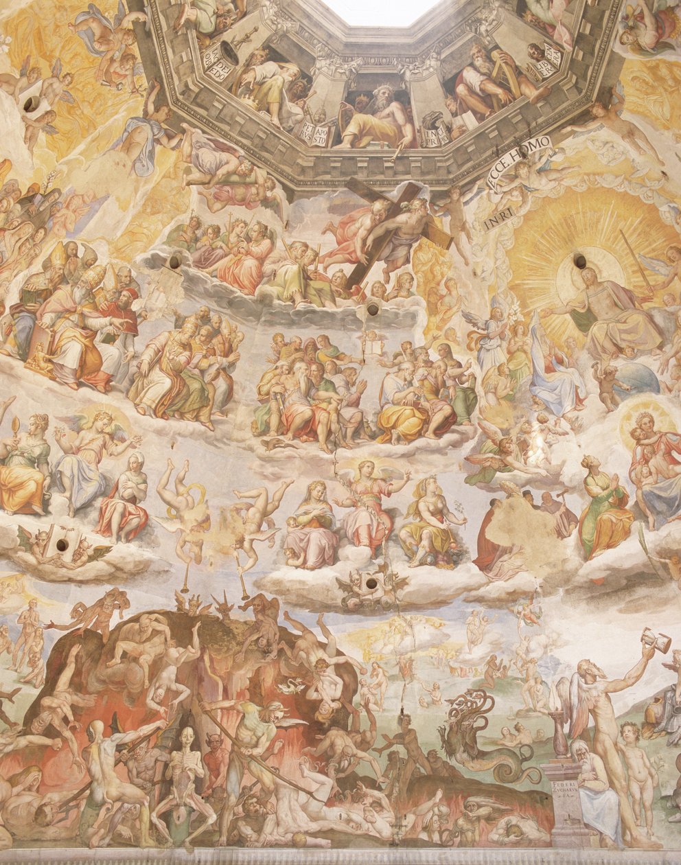 Son Yargı, Duomo kubbesinden detay, 1572-79 by Giorgio Vasari
