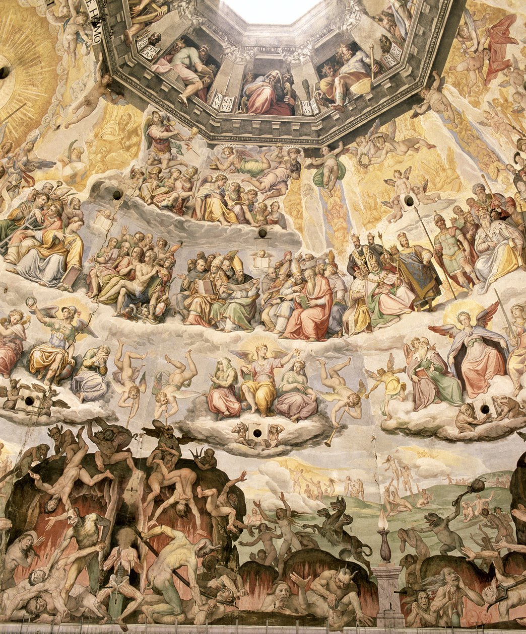 Son Yargı, Duomo kubbesinden detay, 1572-79 by Giorgio Vasari