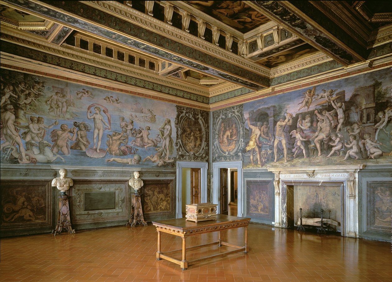 Elementler Salonu, 1555 by Giorgio Vasari