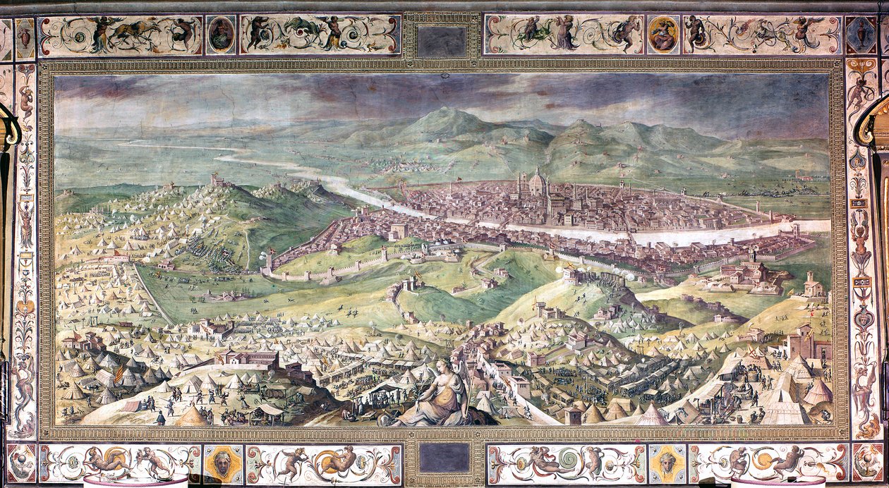 1530'da Floransa kuşatması by Giorgio Vasari