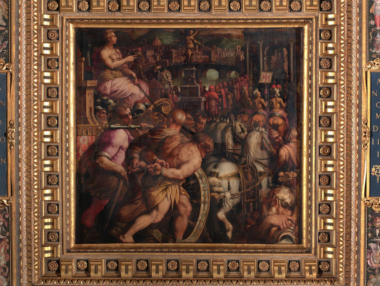 Pisa zaferinden sonra zafer by Giorgio Vasari