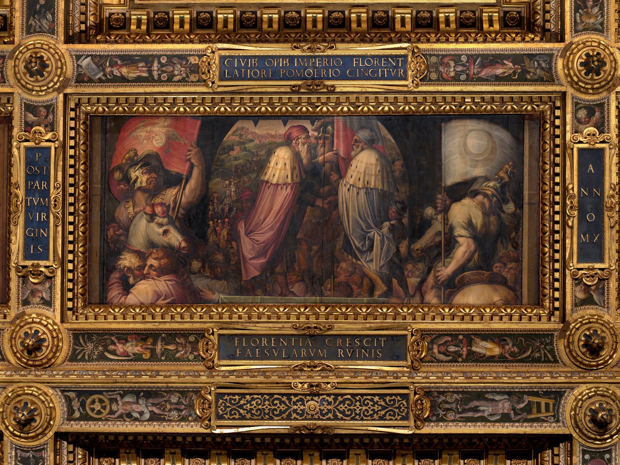 Floransa ve Fiesole Birliği by Giorgio Vasari