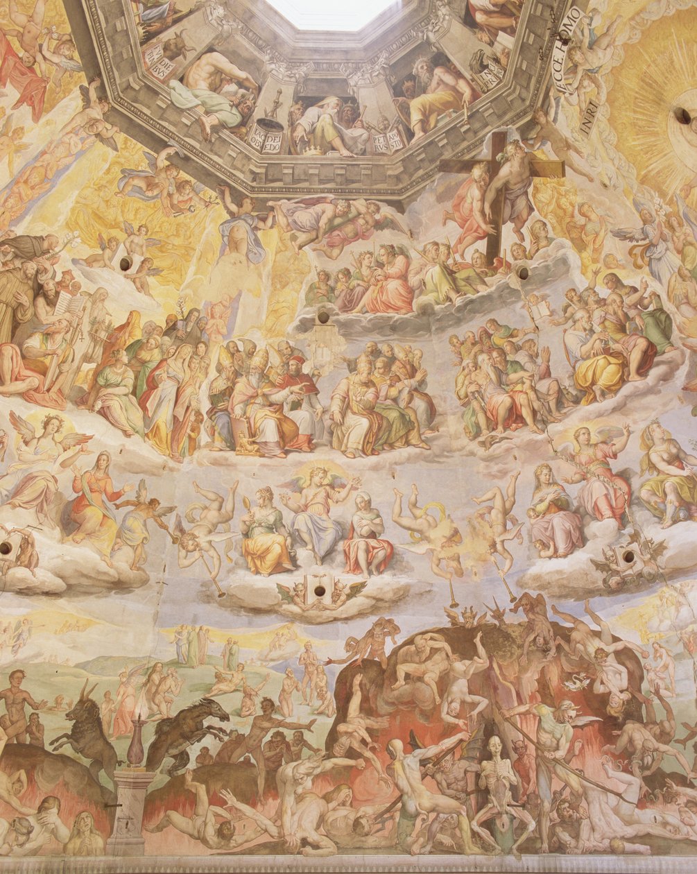 Son Yargı, Duomo kubbesinden detay by Giorgio and Zuccari Federico  Vasari