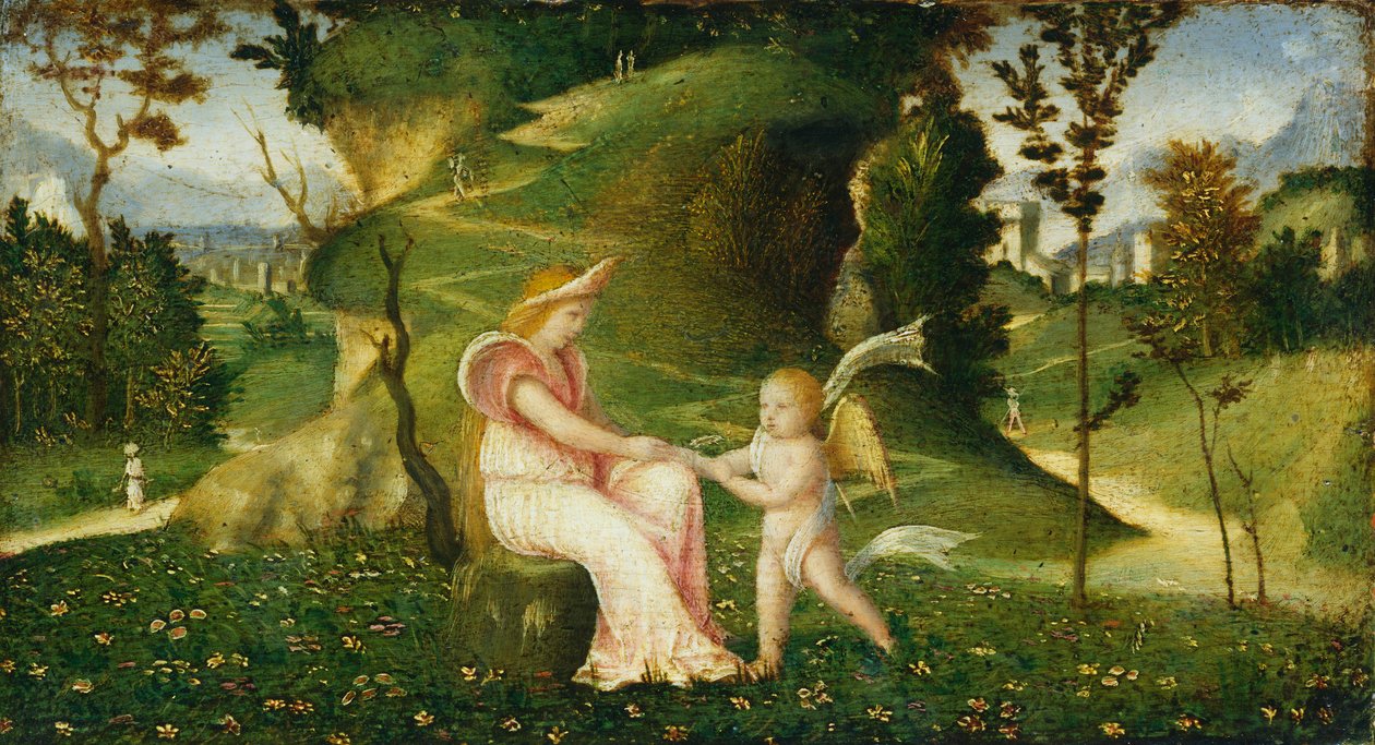 Venus and Cupid in a Landscape, c.15051515  by Giorgione da Castelfranco