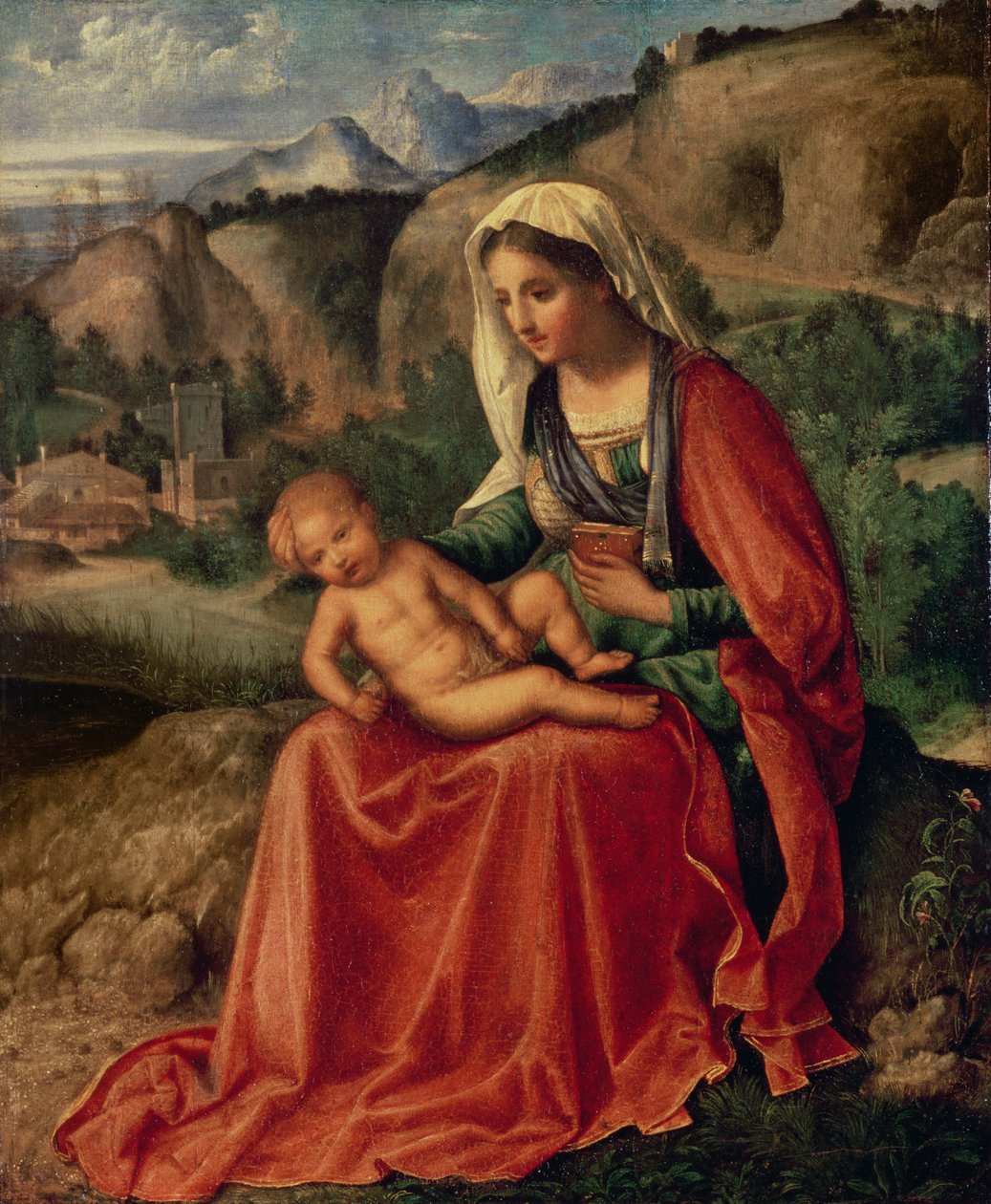Virgin and Child in a Landscape, c.1503  by Giorgione da Castelfranco