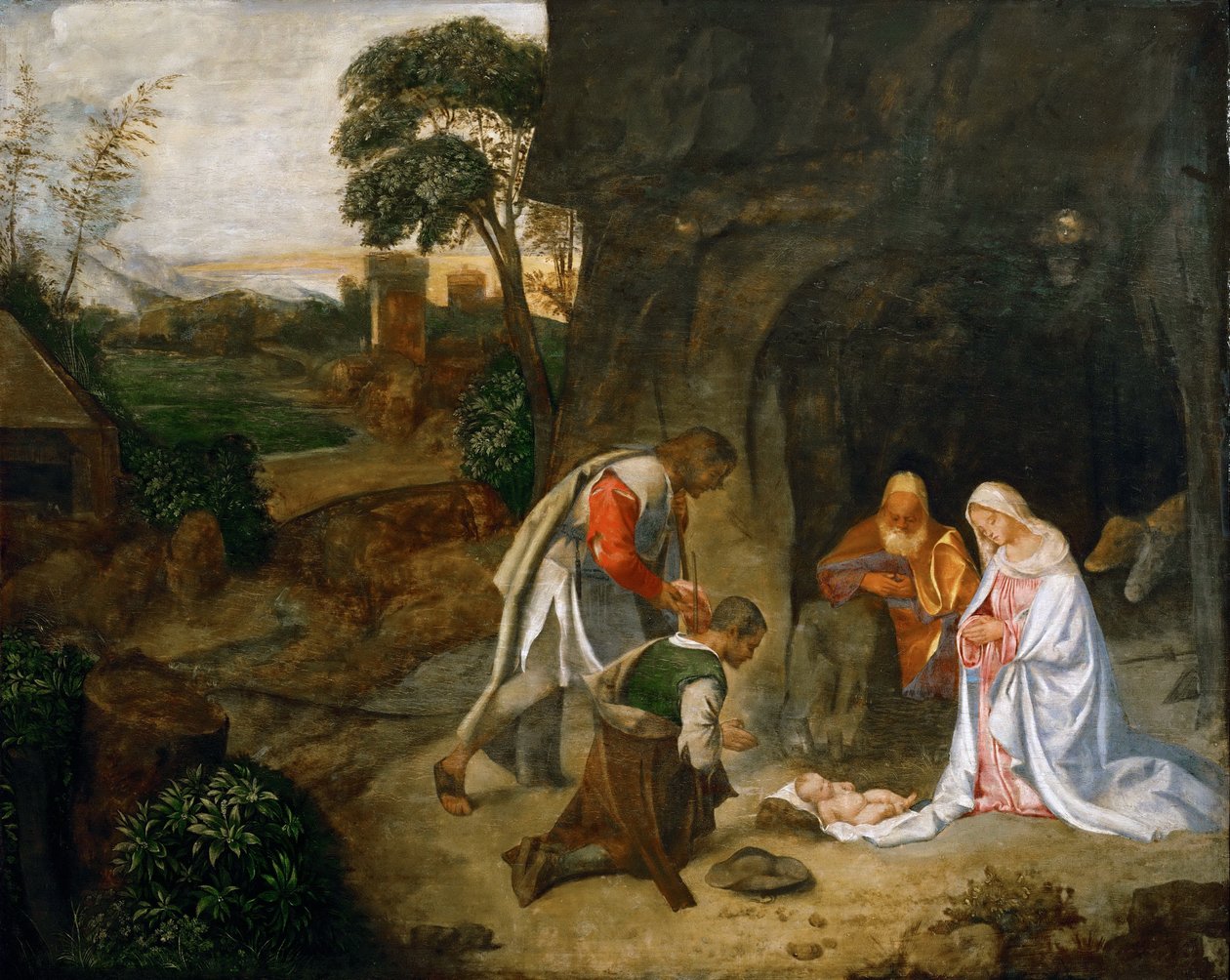 Çobanların hayranlığı by Giorgione da Castelfranco