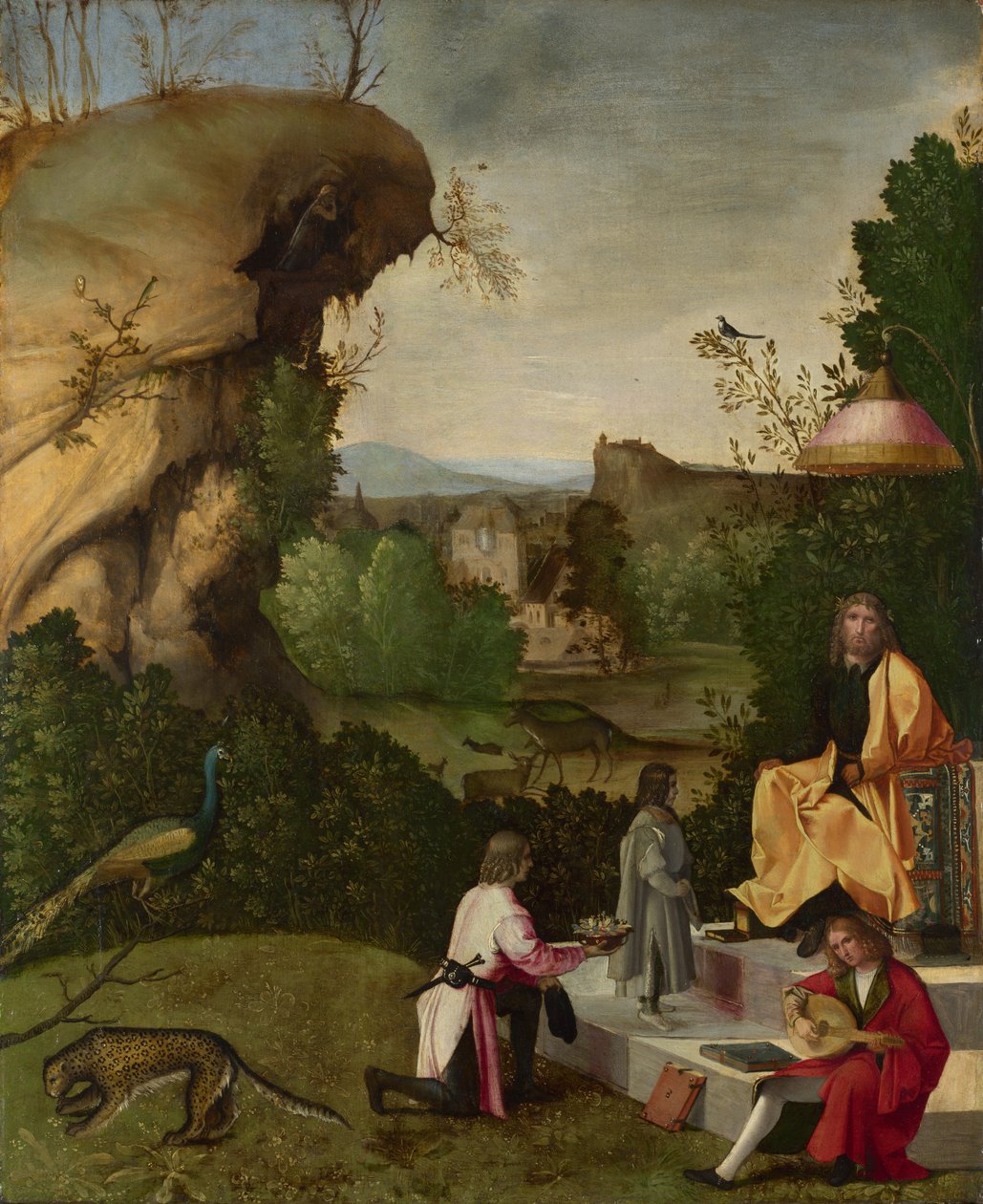 Bir Şaire Saygı, 16. yüzyılın başları. by Giorgione,
