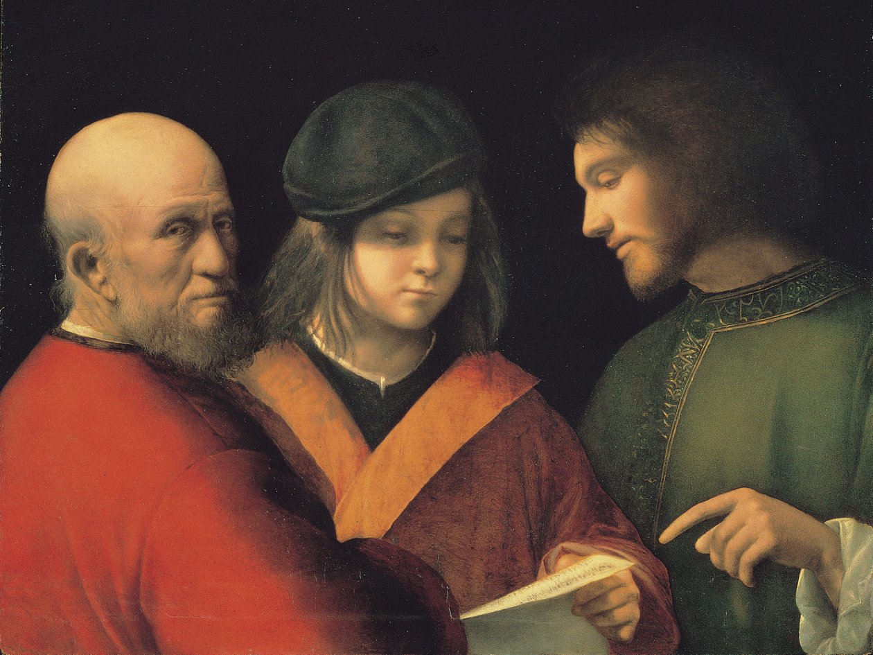 Şarkı Okuyan İnsanın Üç Çağı, c. 1501 by Giorgione da Castelfranco