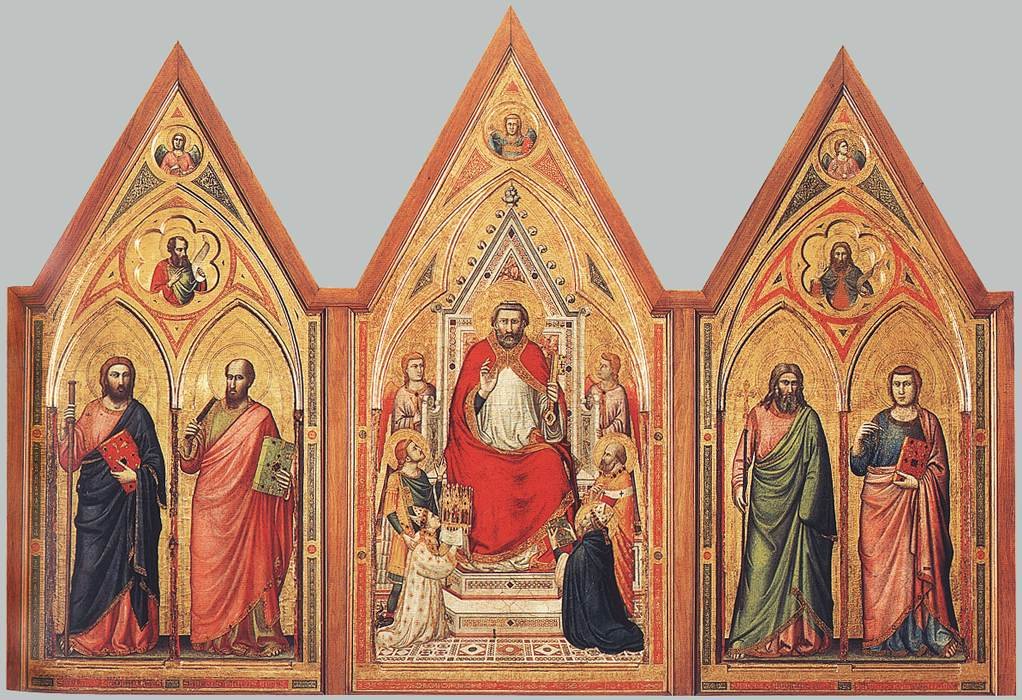Stefaneschi Triptik (ters) by Giotto di Bondone
