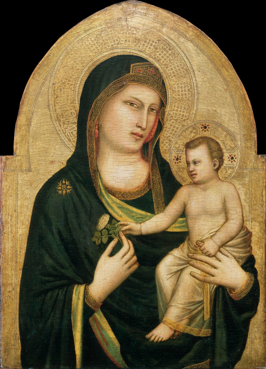 madonna ve çocuk by Giotto di Bondone