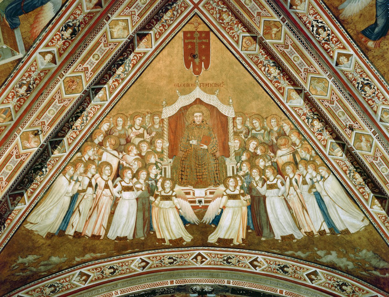 Aziz Francis in Glory alegorisi, c.1330 by Giotto di Bondone