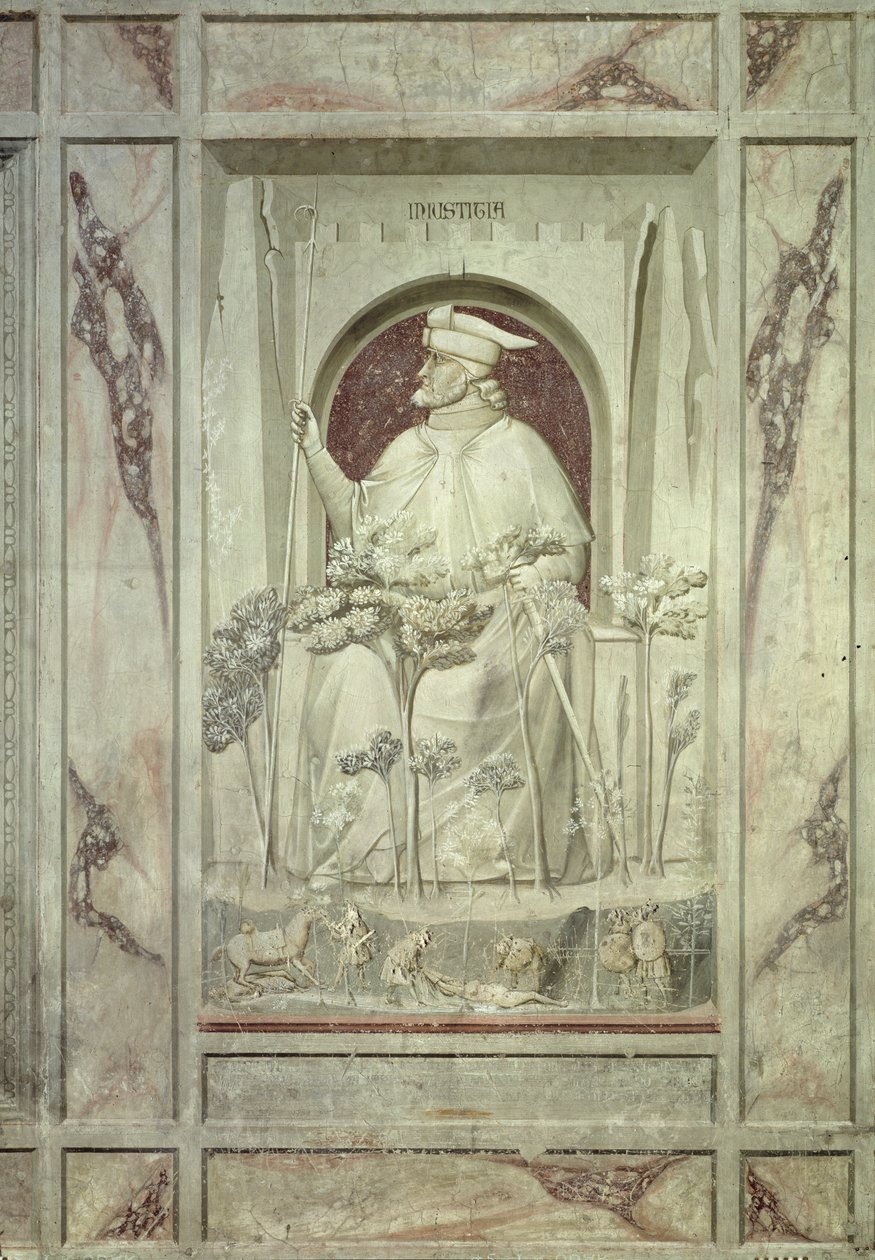 Adaletsizlik, c.1305 by Giotto di Bondone