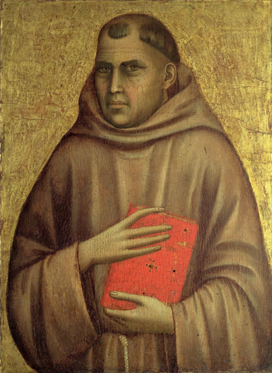 St. Anthony Abbot (c.251-356) c.1295 (panelde tempera) by Giotto di Bondone