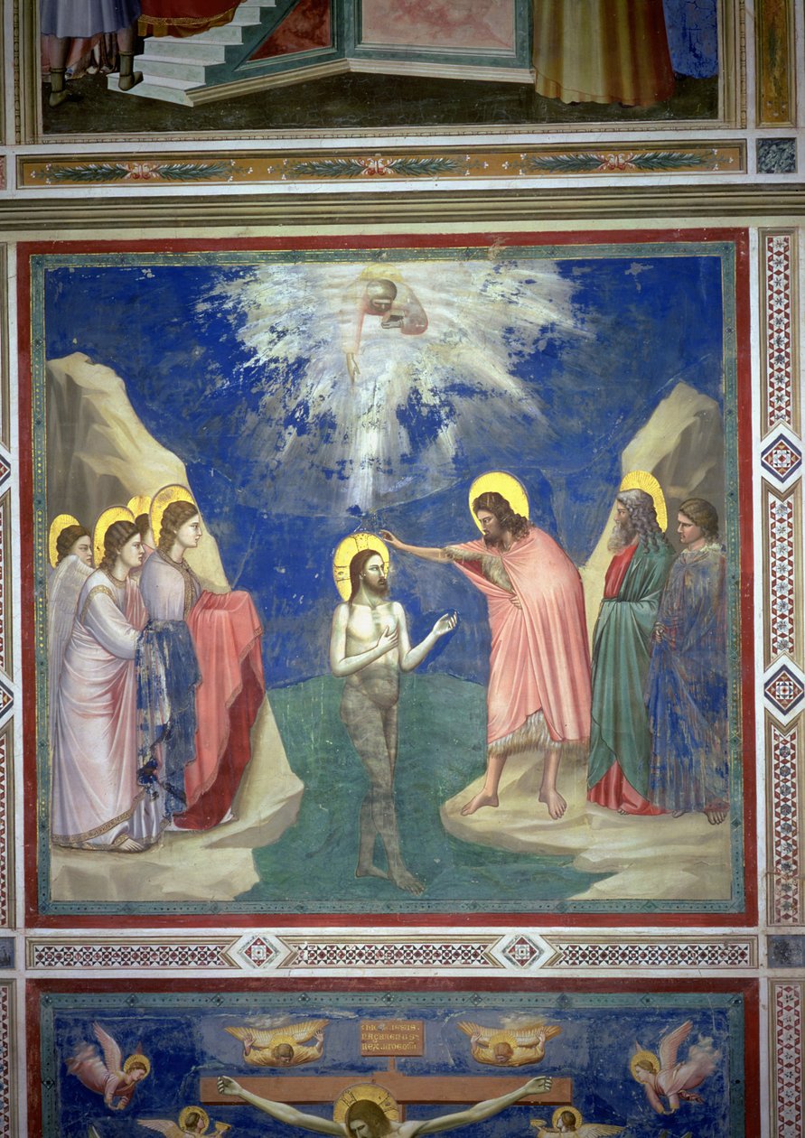 İsa'nın Vaftizi, c.1305 by Giotto di Bondone
