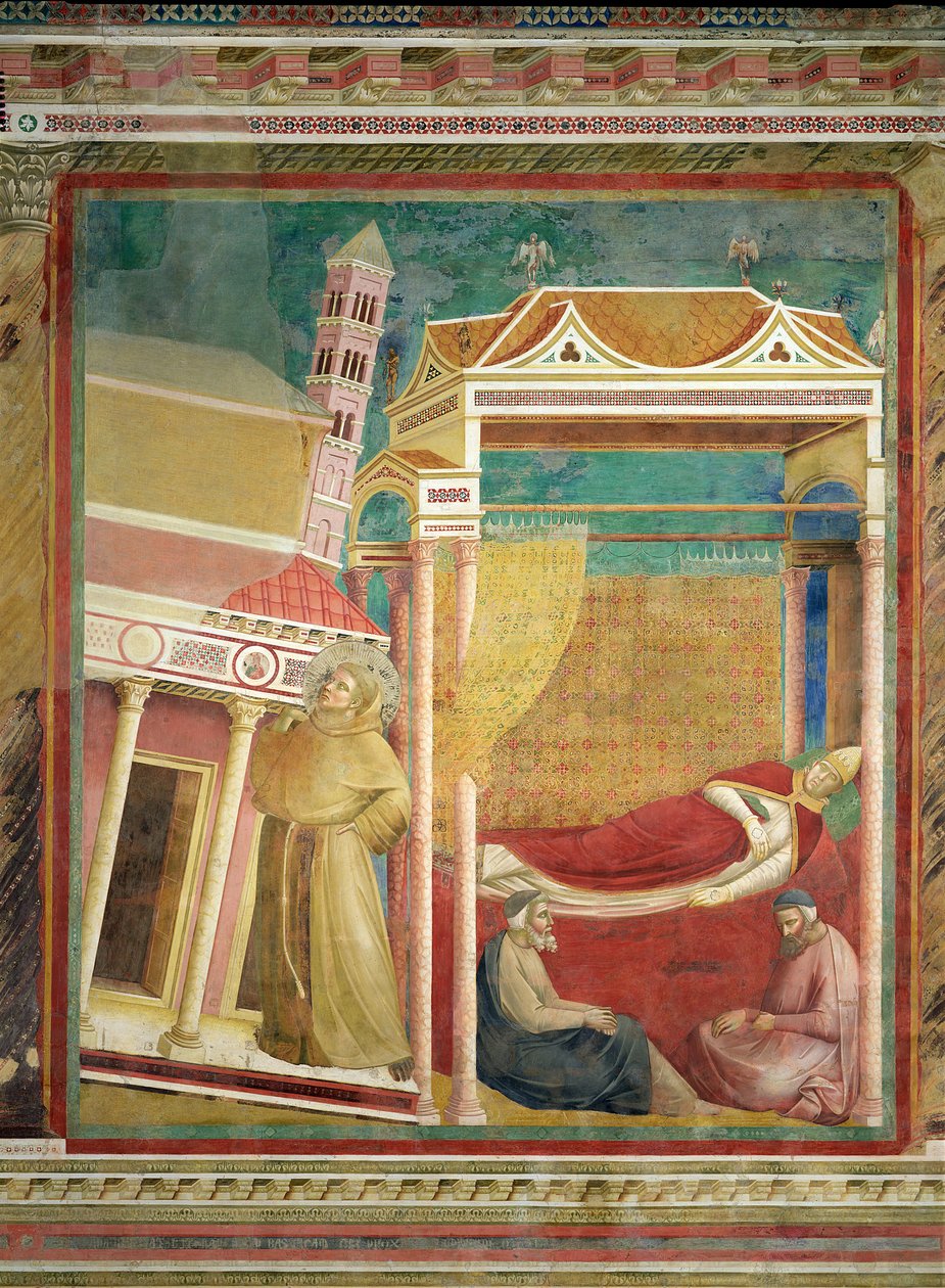 The Dream of Innocent III, 1297-99  by Giotto di Bondone