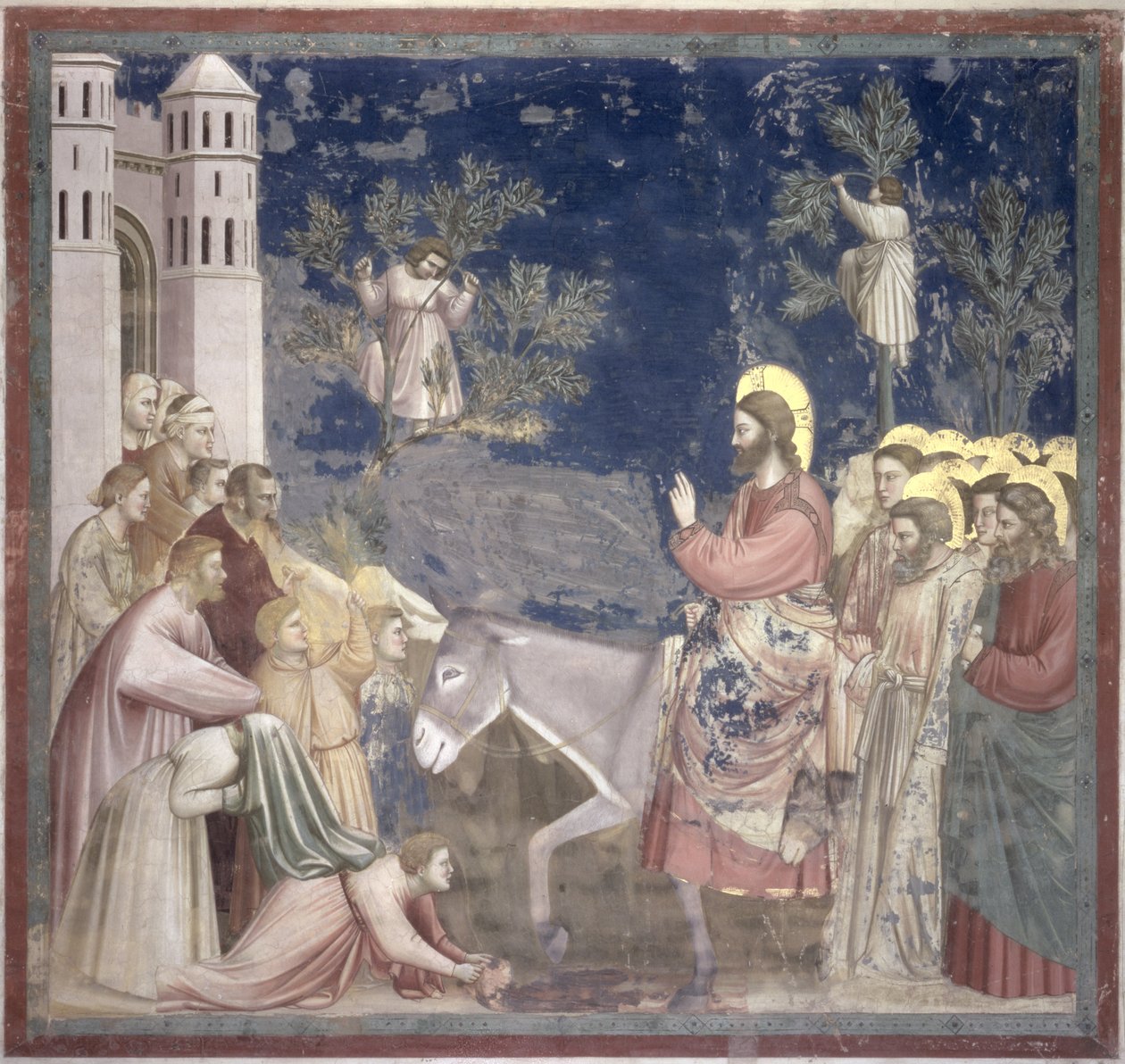 ಜೆರುಸಲೆಮ್‌ಗೆ ಪ್ರವೇಶ, c.1305 ಟರ್ಕ್ by Giotto di Bondone