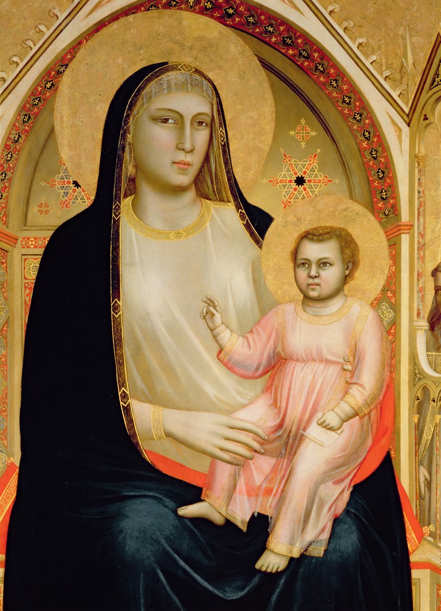 Madonna di Ognissanti, c.1310 (ahşap üzerine tempera) by Giotto di Bondone