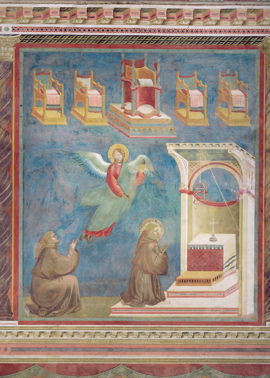 Tahtların Vizyonu, 1297-99 (fresk) by Giotto di Bondone