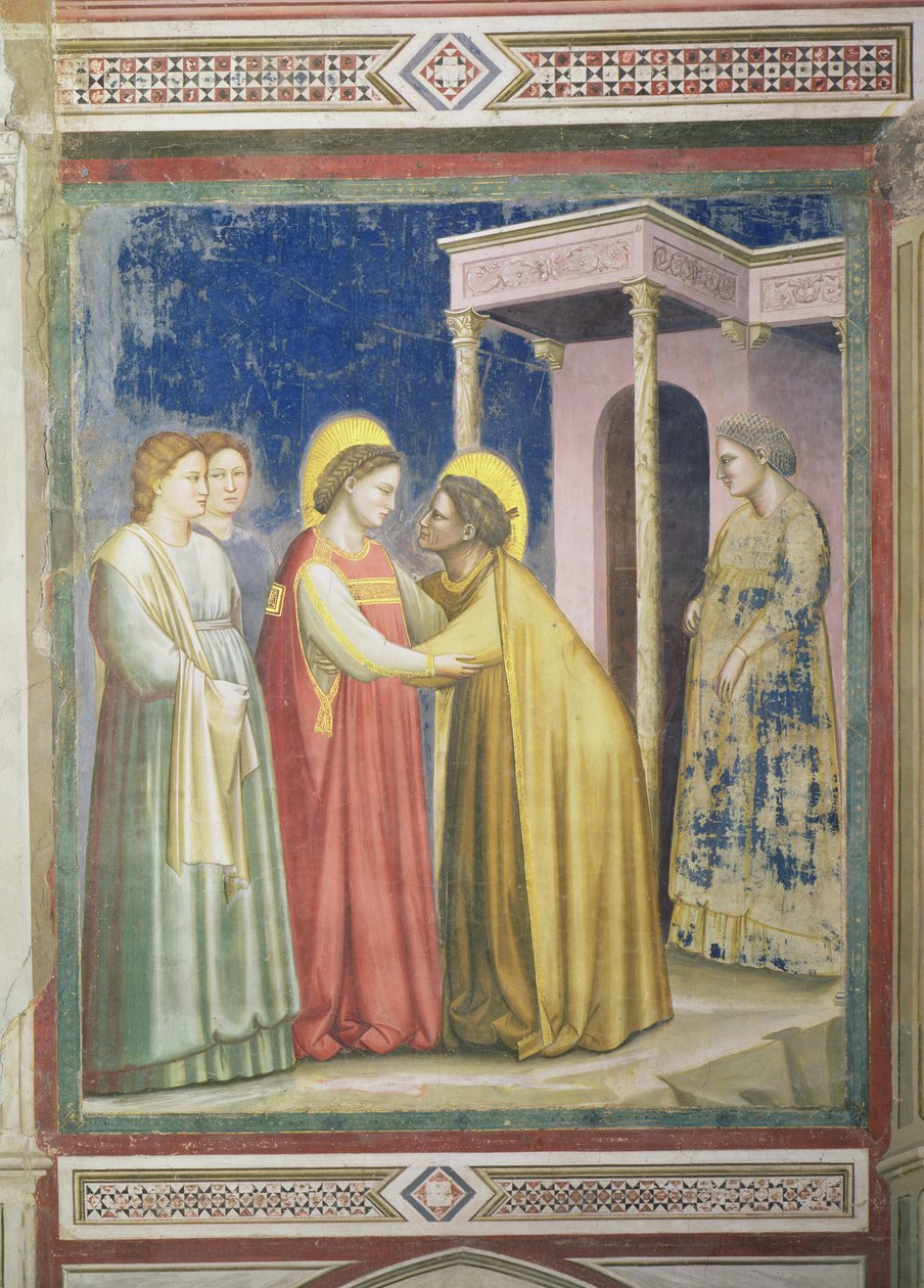 Ziyaret, c.1305 by Giotto di Bondone