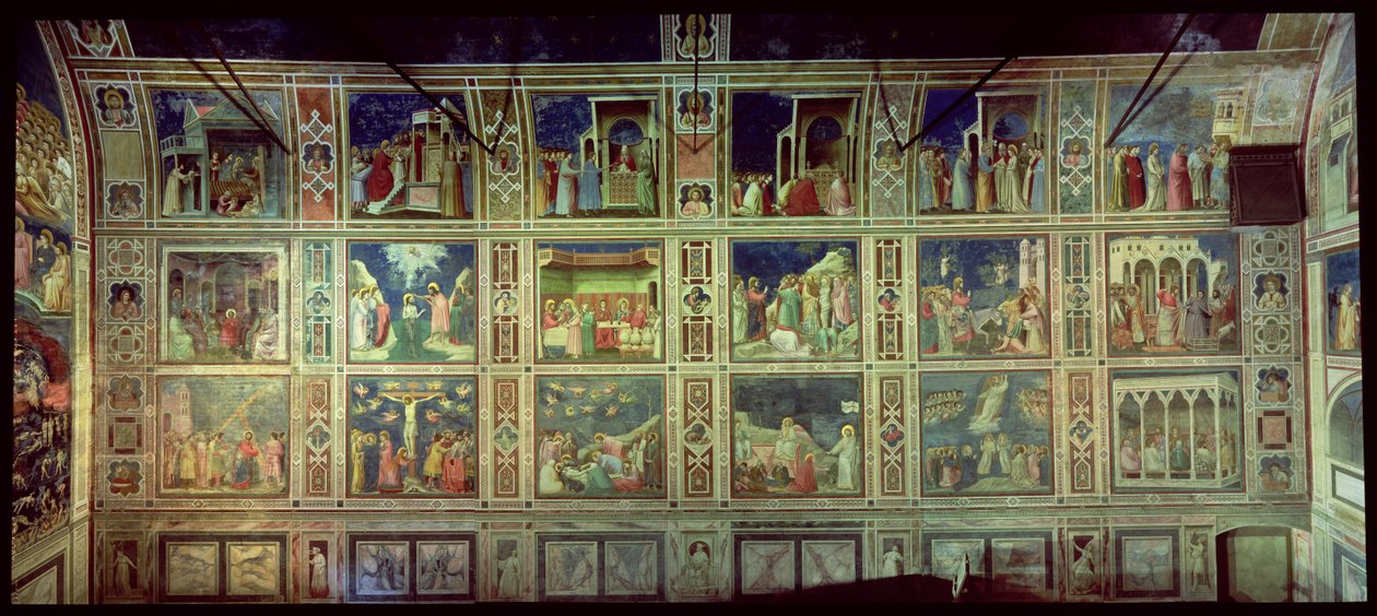Kuzey duvarının görünümü, c.1305 by Giotto di Bondone