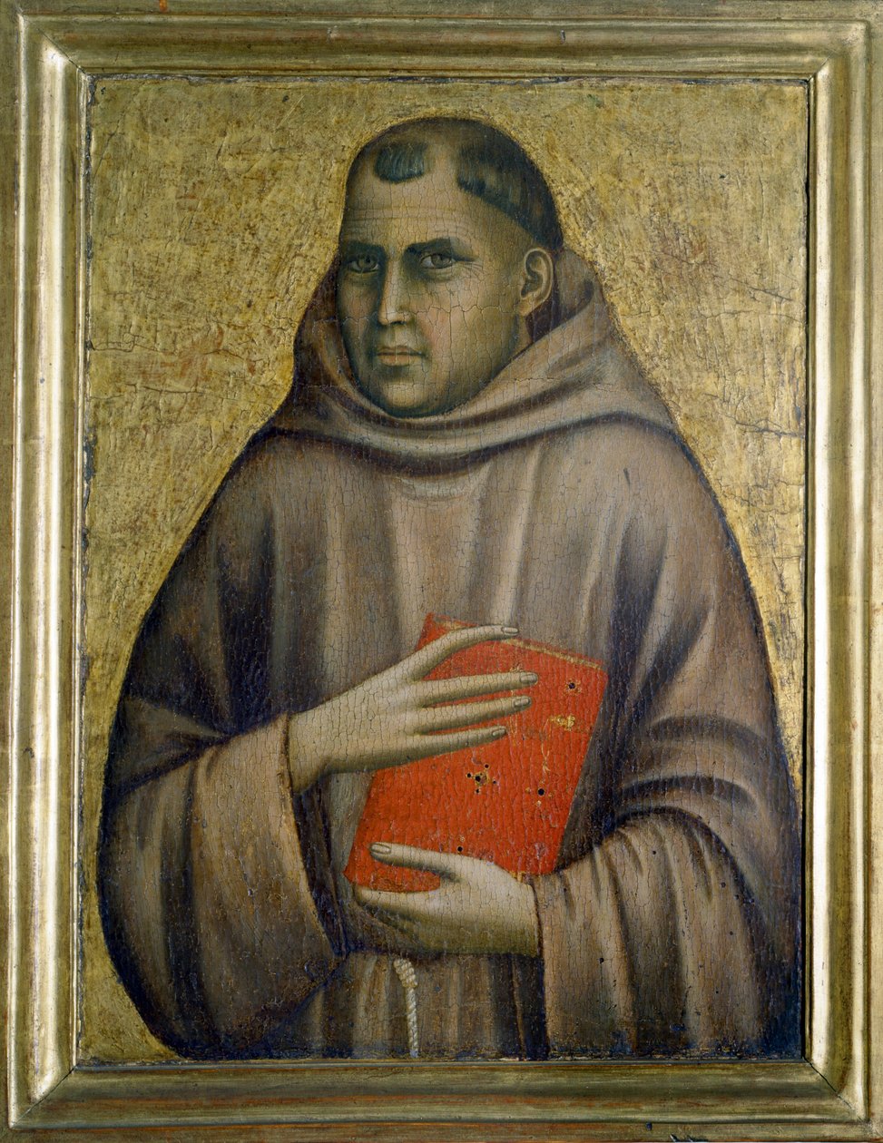 Padovalı Aziz Antuan (san antonio di padova), yaklaşık 1295 (ahşap üzerine tempera) by Giotto (c.1266 1337)