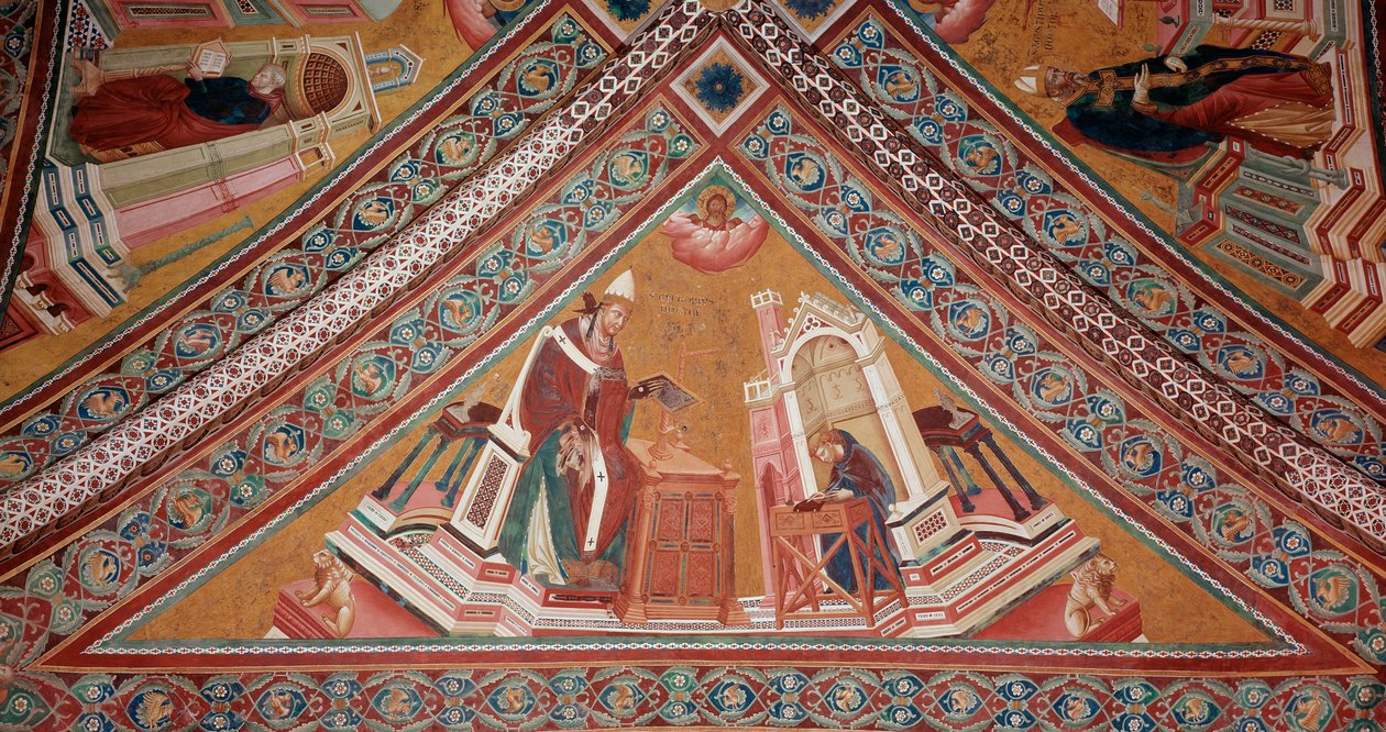 Kilise Doktorları: Büyük Papa I. Gregory (fresk) by Giotto (c.1266 1337)