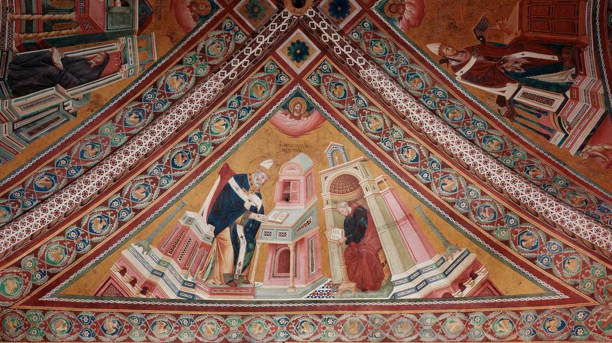 Kilisenin Doktorları: Aziz Ambrose (fresk) by Giotto (c.1266 1337)