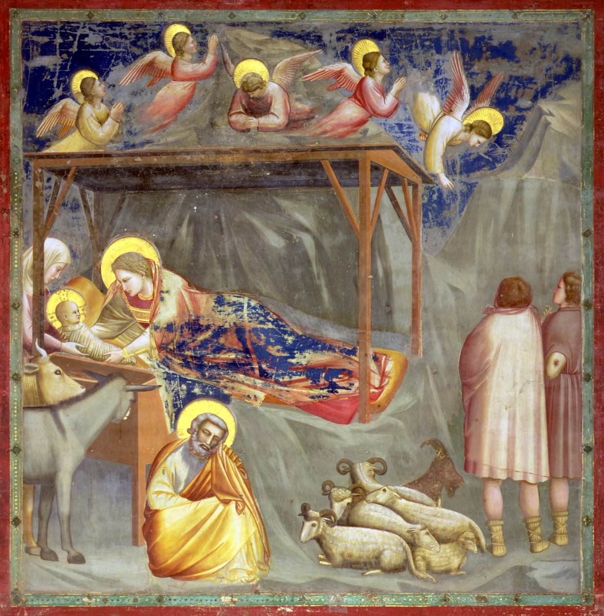 Doğuş, Arena Şapeli, Padua, c.1305 (fresk) (ayrıntı için bkz. 65207) by Giotto (c.1266-1337)