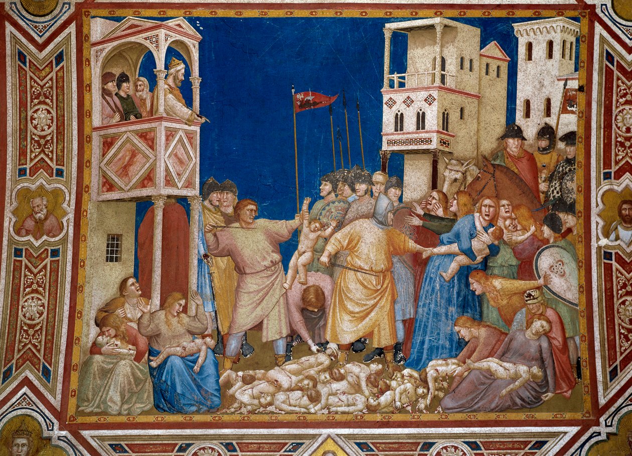 The massacre of the Innocents Fresco by Giotto di Bondone (1267-1337) by Giotto (c.1266 1337)