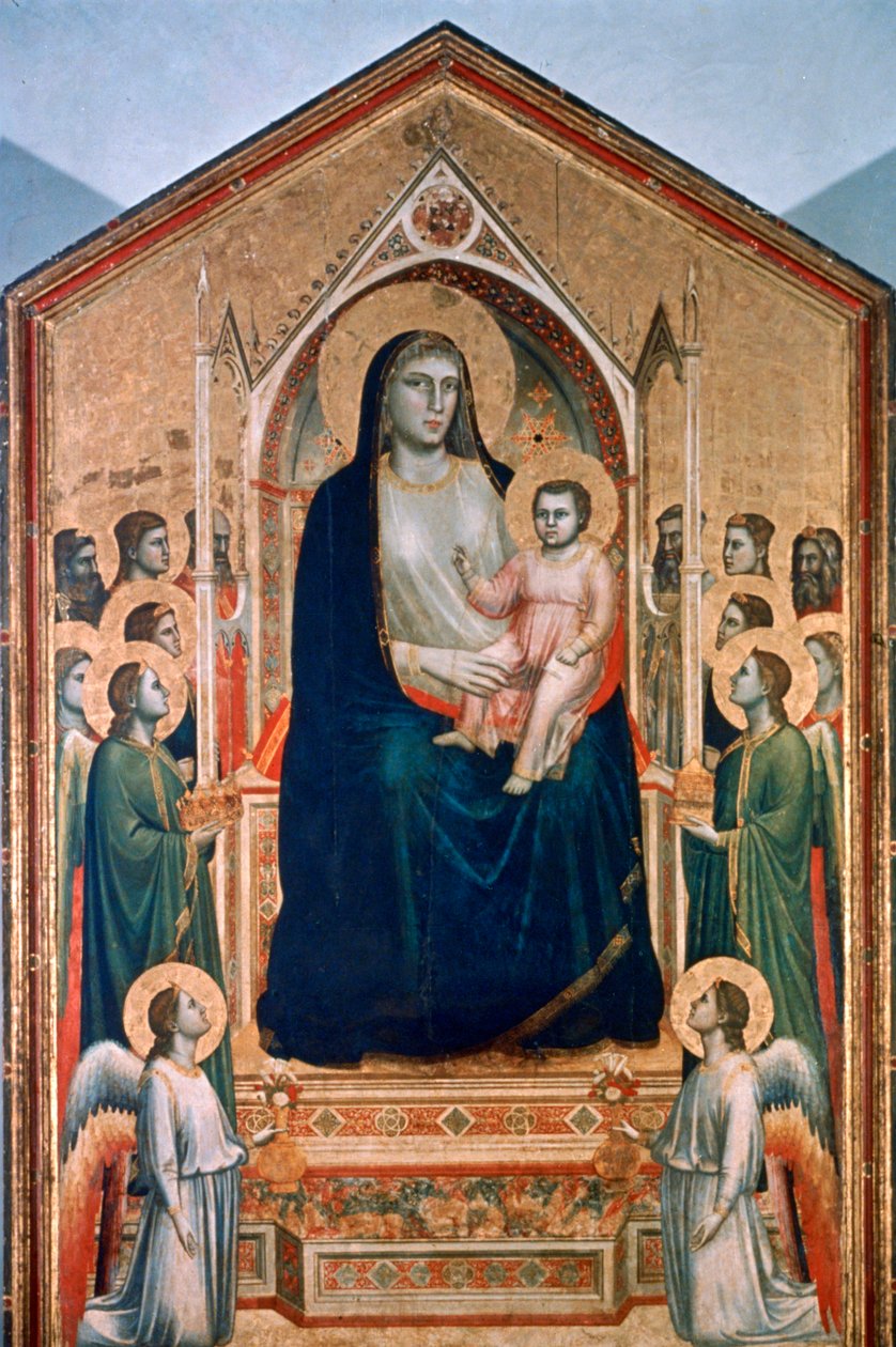 Madonna ve Çocuk Enthroned, c1300-1303 by Giotto di Bondone