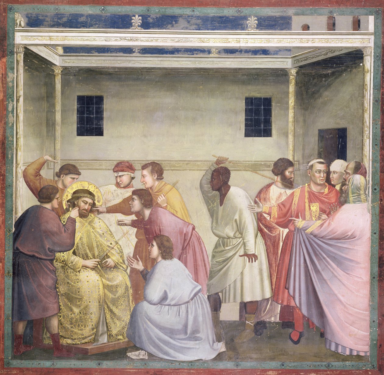 ದಿ ಮೋಕಿಂಗ್ ಆಫ್ ಕ್ರೈಸ್ಟ್, c.1305 ಟರ್ಕ್ by Giotto di Bondone