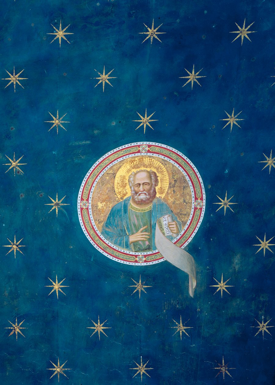 Malaki Peygamber, tavan kubbesinden, c.1305 by Giotto di Bondone
