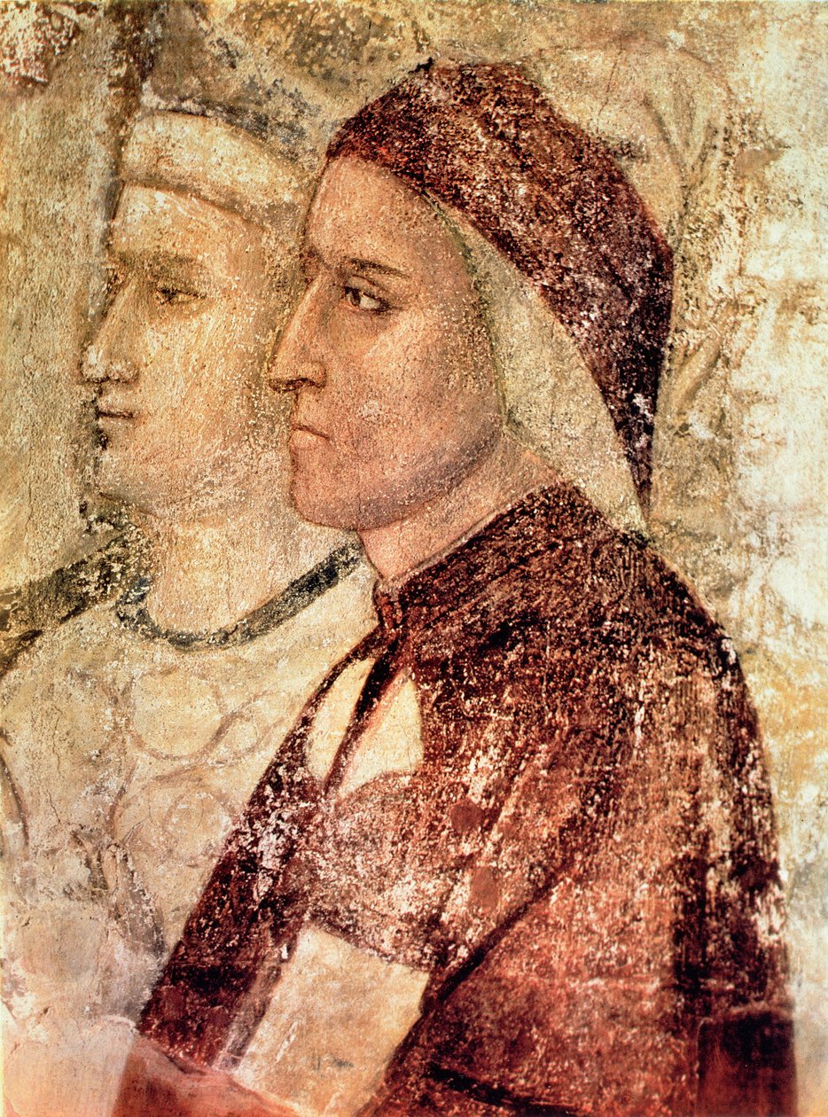 Cennet, Dante Alighieri (1265-1321) c.1336 detayı by Giotto di Bondone school of Giotto di Bondone school of