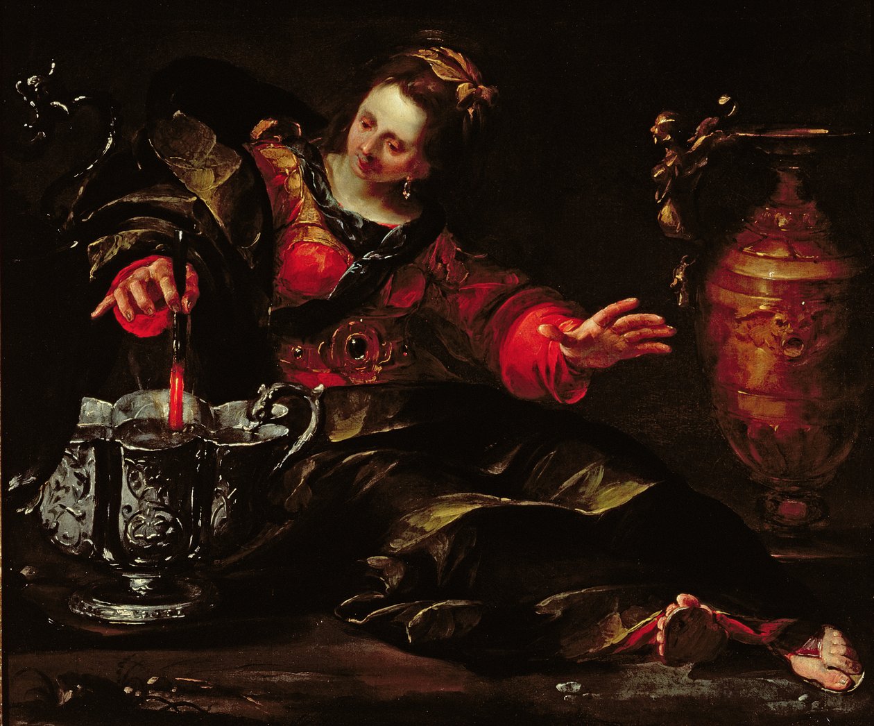 Circe Mulling Şarap, c.1630 by Giovacchino Assereto