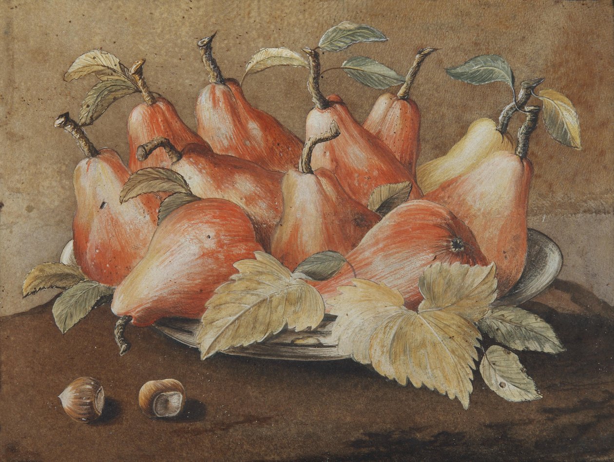 Armut ve fındık ile natürmort by Giovanna Garzoni
